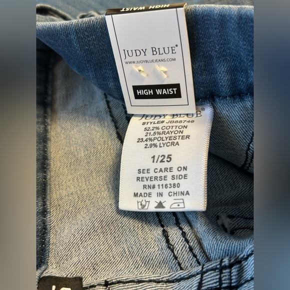 NWT Judy Blue High Waisted Pull On Skinny Jeans size 1 - Picture 10 of 10